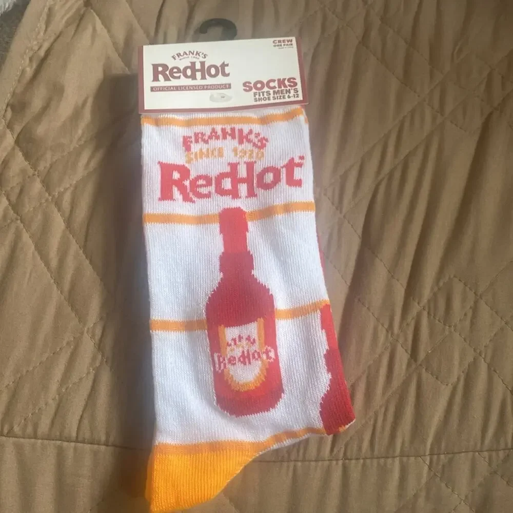Frank’s Red Hot Sauce Novelty Crew Socks
